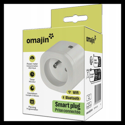 Prizë e zgjuar Omajin by Netatmo OSP FR 01 EC, Wi‑Fi, matje energjie, e bardhë