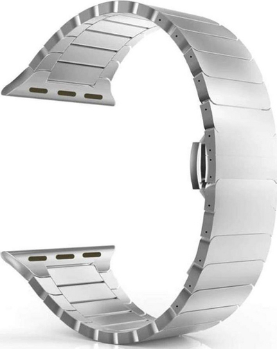 Rrip ore Alogy për Apple Watch 42 / 44 / 45 mm, i argjendtë