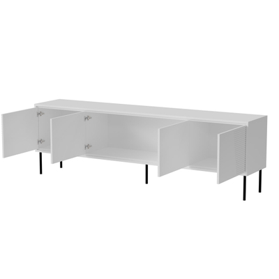 Komodë Cama Meble ABI, 200x38x62cm, chipboard MDF, e bardhë