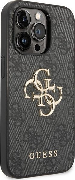 Maskë telefoni Guess GUHCP15X4GMGGR, për iPhone 15 Pro Max 6.7", hardcase, gri
