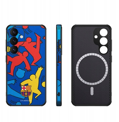 Kuti mbrojtëse FC Barcelona për Samsung Galaxy S24, MagSafe, blu e kuqe