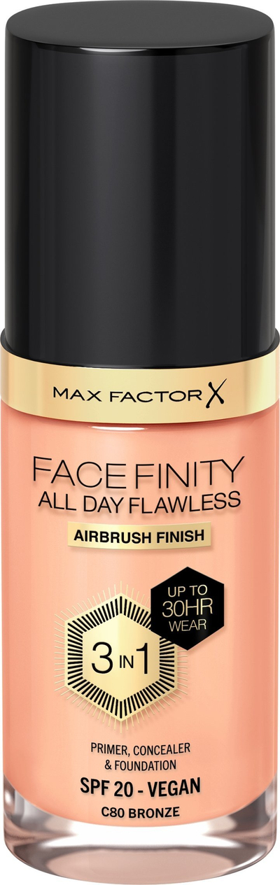 Fondatinë Max Factor Facefinity All Day Flawless 3 in 1, SPF 20, nuanca Bronze