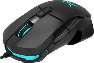 Maus gaming Delux M629BU, 16000 DPI, RGB, i zi