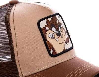 Kapelë bejsbolli Capslab Looney Tunes Taz CL-LOO-3-TAZ2, trucker, unisex, kafe