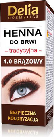 Pluhur Delia Henna për vetulla 4.0, kafe