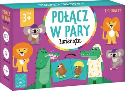 Loja memori Kangur Match in Pairs Animals, 24 elemente, për fëmijë 3+