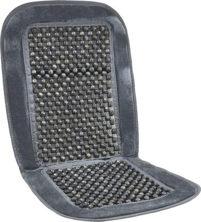 Mbrojtës sediljeje AMiO 01385, me rruaza druri, universal, gri