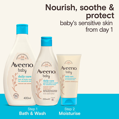 Xhel pastrues për foshnja Aveeno Baby Daily Care Gentle & Bath Wash, 400 ml