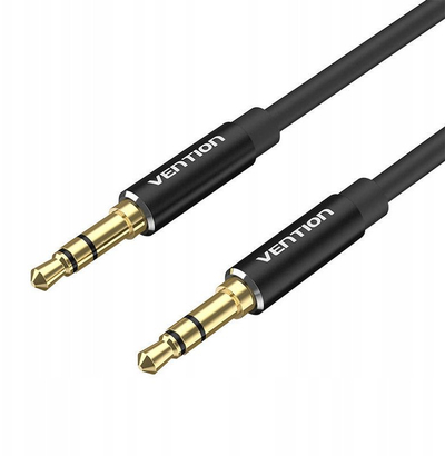 Kabllo audio Vention, 3.5mm mashkull-mashkull, 3 metra, e zezë
