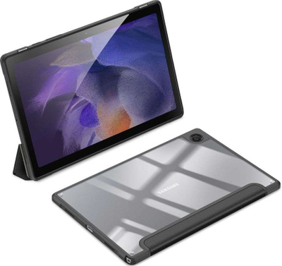 Mbrojtëse tableti Dux Ducis për Samsung Galaxy Tab A8 10.5 2021, kapak magnetik palosës, pjesë e pasme transparente, e zezë