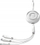 Kabllo karikimi Joyroom S-A40 Colorful Series, 3in1 USB-A në USB-C Lightning microUSB, 1m, e bardhë