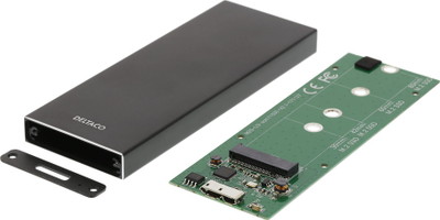 Kuti e jashtme për SSD M.2 DELTACO, USB 3.0, 5 Gbps, ngjyrë e zezë