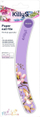 Професионална турпија за нокти Floralove Purple Banana 180 240, двострана, со цветни мотиви