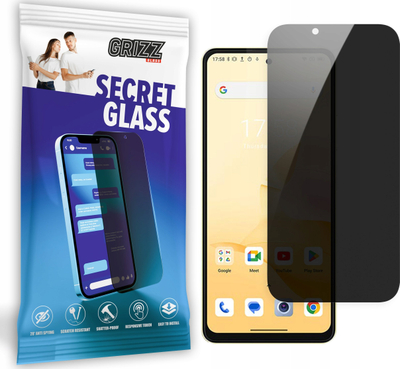 Xham mbrojtës GrizzGlass Matte SecretGlass për Blackview Shark 8, efekt privatësie, matte, transparent