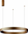 Lampë varëse LED Italux Brasco Down, 40W, diametër 60cm, ngjyrë ari