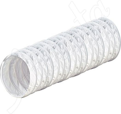 Gyp ventilimi fleksibil Awenta KE100-10, fi 100mm, 1m, i bardhë
