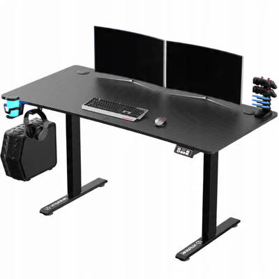 Играчка маса ULTRADESK Level V2, електрична, 140x68 cm, црна