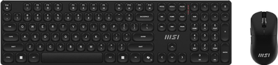 Set tastierë dhe mausi MSI Forge K210 W Combo, wireless, full size, i zi