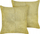 Set jastëkësh dekorativ Beliani MILLET, 43x43cm, korduroy, jeshile ulliri