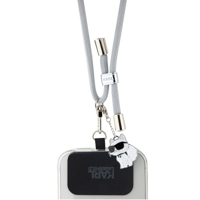 Rrip telefoni Karl Lagerfeld CBDY Cord, 150cm, universal, gri