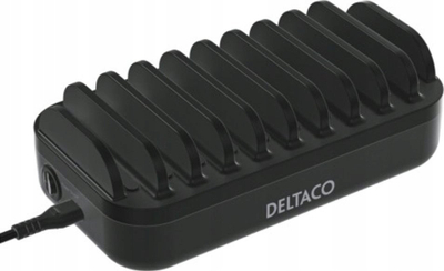 Stacion karikimi Deltaco 7x USB A 3x USB C PD, 20W, i zi