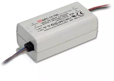 Furnizues LED Mean Well APC-12-350, 12W, 350mA, i bardhë