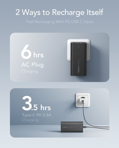 Power bank Veger Ace100, 10 000mAh, PD 20W Quick Charge, i zi