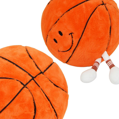 Top basketbolli XQMax Emoji Ball, 23cm, me këmbë, portokalli