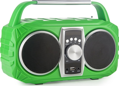 Radio portabël PRIME3 NEON APR71GR, Bluetooth FM, USB SD MP3, jeshile