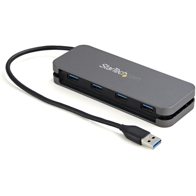 Hub USB StarTech 4 Porta, USB 3.0, 5 Gbps, gri