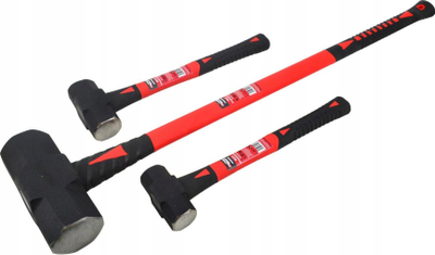 Çekiç shkatërrimi Awtools, 6.36kg, dorezë 90cm fibër qelqi, i kuq e zi