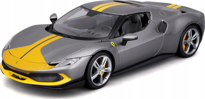 Maketi makinë Bburago Ferrari 296 GTB Assetto Fiorano 2022, 1:18, metal, gri metalike