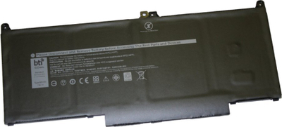 Bateri laptopi BTI 4C për Dell Latitude 7300, zëvendësuese MXV9V 5VC2M N2K62, e zezë