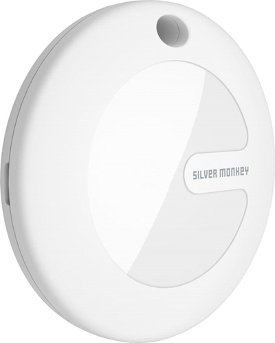Gjetës çelsash Silver Monkey TAG Locator, Bluetooth 5.2, IPX67, i bardhë