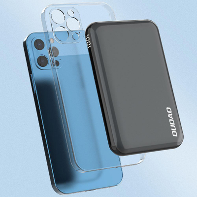 Powerbank Dudao TGK1, 10000mAh, karikim wireless, blu e errët