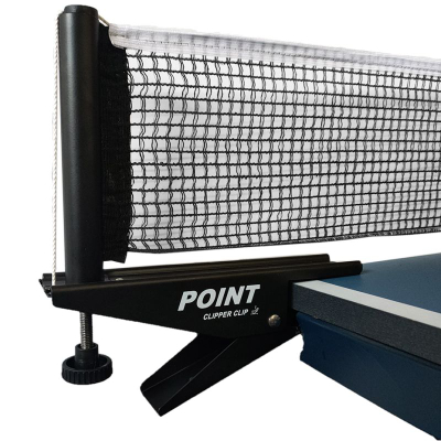Rrjetë pingpongu Point Clipper Clip, kapëse metal, najlon, e zezë