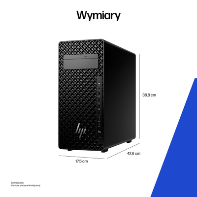 Kompjuter workstation HP Z2 Tower G1i, Intel Core Ultra 7, 32GB RAM, 1TB SSD, RTX A1000, i zi