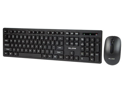 Set tastiere me maus Blow KM-4, Wireless 2.4GHz, USB, të zeza