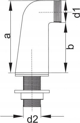 Lidhës këndor për rubinet Hydroland KOL.BAT, bronz, krom, 1/2" dhe 3/4"