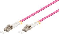 Kabllo fibër optike MicroConnect LC UPC në LC UPC, 1.5m, OM4, 50/125