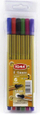 Set lapsash me bojë Toma Fine Liner F Liner, 0.4mm, 6 ngjyra