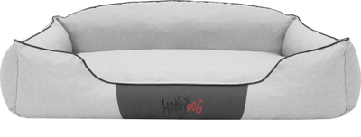 Shtrat për qen Hobbydog Royal Bed, madhësi XXL, material ekolen, gri hiri