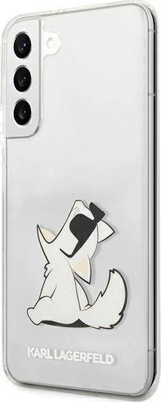 Kapak telefoni Karl Lagerfeld Choupette, për Samsung Galaxy S22 Plus, transparent