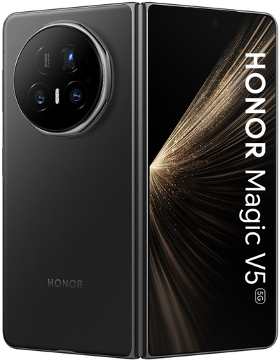 Telefoni Honor Magic V5, 16GB RAM, 512GB, me ekran që paloset, i zi