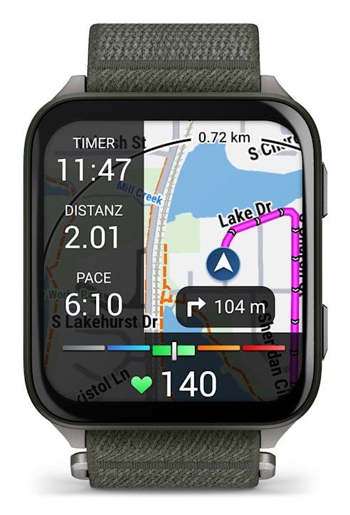 Ora smartwatch Garmin Venu Sq 3, GPS, ekran AMOLED, ngjyrë moss