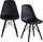 Set karrige Saska Garden Matera, 2 copë, 45.5x52.5x82cm, të zeza