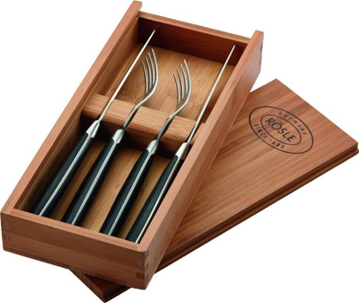 Pirun tavoline Rösle 25146, set 2 copë, çelik inox, argjend