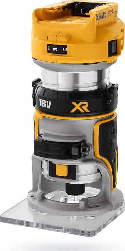 Frezë druri pa kabllo Dewalt DCW604N, 18V, motor brushless, e verdhë
