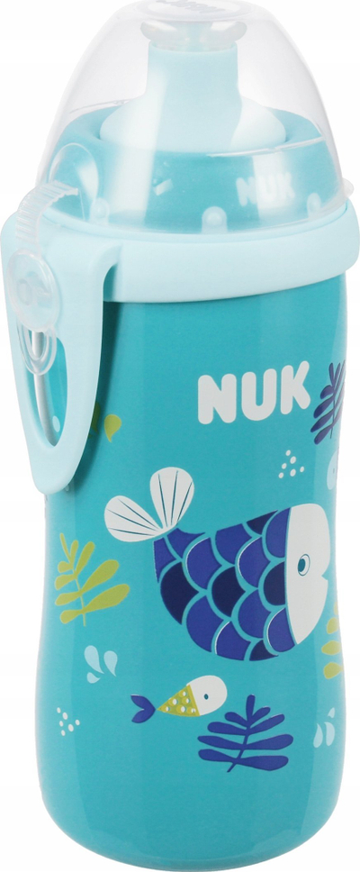 Gotë për fëmijë NUK Junior Cup, 300ml, 18m+, blu