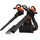 Fshesë gjethe Black&Decker BEBLV301, funksion thithje dhe fryrje, thërrmim gjethe, portokalli